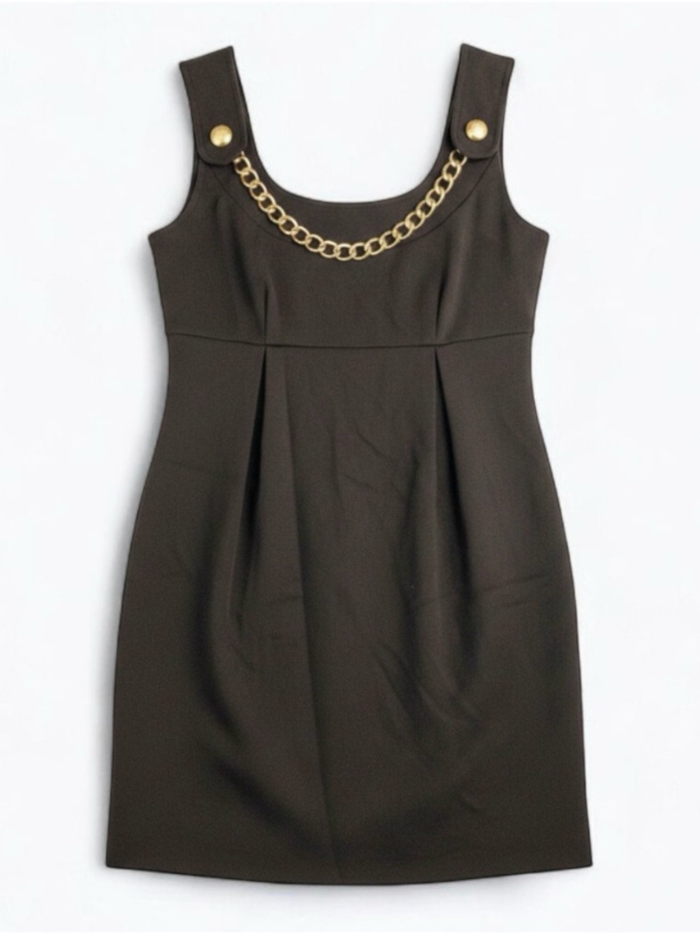 Michael Kors Sleeveless Brown Mini Dress Womens 2 Xsmall